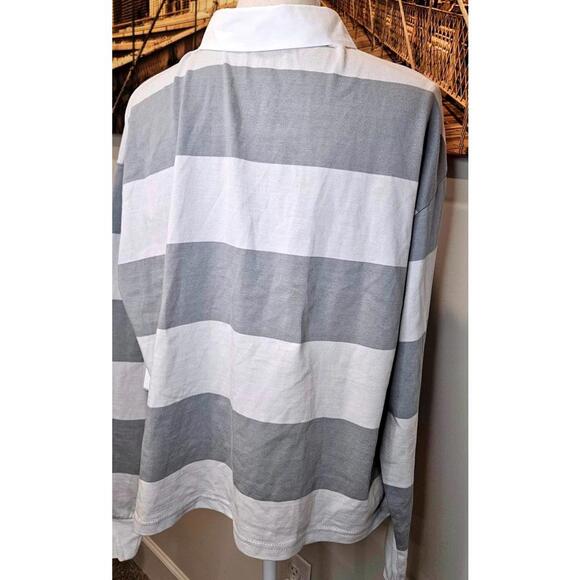 Colosseum St. Louis Cardinals Long Sleeve Rugby Striped Polo Shirt Size L - Picture 2 of 7